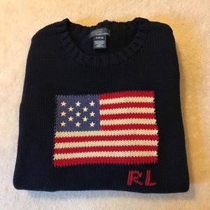 Ralph Lauren Boys American Flag Sweater